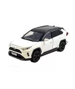 Rav4 Hybrid XSE White with Black Top and Sunroof 1/24 Diecast Model Car ... - $595.85 MXN