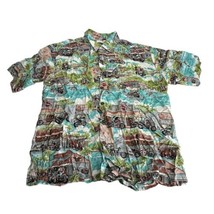 Harley Davidson Hawaiian Biker Motorcycle Dolphins Button Up Shirt Size M - $64.34