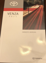 2011 Toyota Venza Owners Operators Owner&#39;s Manual OEM - £55.30 GBP