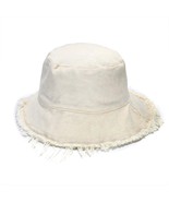 Sun Hat for Women Summer Casual Wide Brim Cotton Bucket Beach Travel  - £12.77 GBP