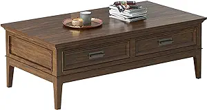 Homelegance 52&quot; x 29&quot; Coffee Table, Cherry - $501.99