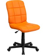 Orange Quilted Vinyl Swivel Task Chair From Flash Furniture. - $120.98