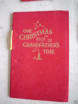 1950s Felt Cover Booklet One Christmas in Grandfathers - $16.83