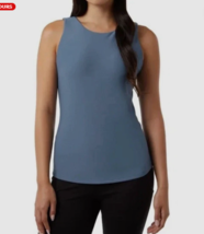 32 Degrees Cool Tank with Built in Bra Blue Women&#39;s Sz L NWT Runs a Bit ... - $246.03 MXN