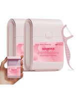 LIAMOSS Twin-Line Dental Flossers 104 Count Pink Shred Resistant Picks - €2,65 EUR
