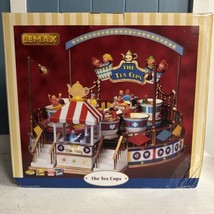 Lemax The Tea Cups 84808 Carnival Village Animated with Light Sound New In Box - £100.77 GBP