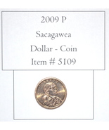 2009 P Sacagawea Dollar Coin, # 5109, dollar coins, vintage money, old c... - $13.55