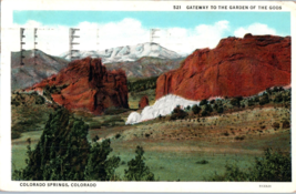 Gateway to the Garden of the Gods Colorado Springs Colorado Postcard Pos... - £11.72 GBP