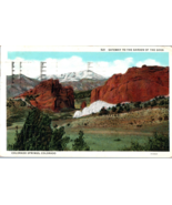 Gateway to the Garden of the Gods Colorado Springs Colorado Postcard Pos... - £11.57 GBP