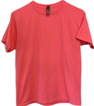 Gildan T-Shirt Heavy Cotton, Unisex Youth Large, Pink Barbiecore - £3.62 GBP