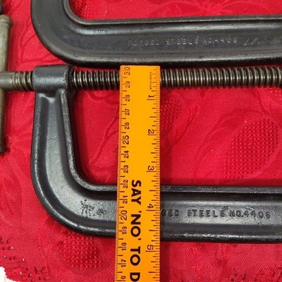 2X Brink & Cotton No. 146-6 Or 4406 6" C-Clamp Iron Made in USA  Item image 8