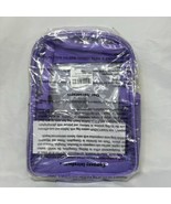 Heavy Duty Clear Transparent Backpack See Through Book-bag Purple Trim - $13.52