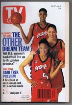 ORIGINAL Vintage July 27 1996 TV Guide No Label Women&#39;s Dream Team Lisa Leslie - £11.83 GBP