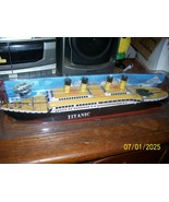 Putt Putt Steam Boat TITANIC 15&quot; Tin Litho Boat MIB - $49.45