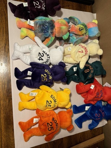 Lot of 11 Salvino's Bamm Beanos Beanie Baseball BEARS w/ Tags MLB Item image 4