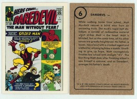 Daredevil #1 Art Card 1984 Marvel First Issue Covers Jack Kirby & Bill Everett - $7.91