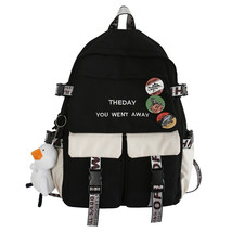 EST New Fashion Women Backpack Laptop Mochila Duck Print School Bag Teenager Gir - £41.60 GBP