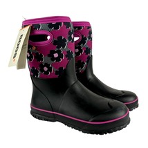 New BOGS Classic Petal Floral Waterproof Insulated Rain Boots Size 2 Youth Kids - £59.63 GBP