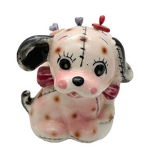 Vintage Japanese Pincushion Puppy Dog Ceramic + 3 Decorative Pins - £61.77 GBP
