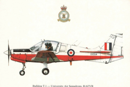 SQUADRON PRINTS POSTCARDS BULLDOG T I RAFVR MILITARY AIRCRAFT BOMBER AIR... - £3.91 GBP