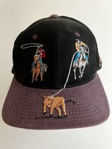 M&amp;F Western Products Team Roper OSFA Rodeo Cap w/Embroidered Cowboys 100% Cotton - $14.84