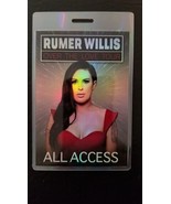 RUMER WILLIS - OVER THE LOVE 2016 TOUR LAMINATE BACKSTAGE PASS - $50.00