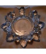 NEW CLEAR CRYSTAL LOTUS FLOWER SHAPED 3 Layer CANDLE HOLDER - £25.18 GBP