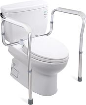 AW Toilet Safety Rails Frame Adjustable, Elderly Assistance Products, Ba... - $47.99