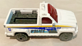 2000 Matchbox Troop Carrier Police Pickup Truck White- 1:64 Diacast - $4.95