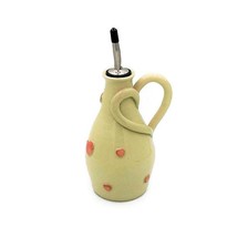 Artisan Stoneware Olive Oil Dispenser, Love Heart Pottery Decorative Bottle - £82.00 GBP