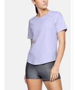 UNDER ARMOUR Women&#39;s TERRY  Short Sleeve Sweat Shirt LOOSE Workout NWT L... - £23.59 GBP