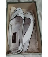 Bally Italy Made Size 9 M White Women Heels Shoes Vintage With Box - £23.48 GBP