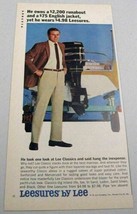 1965 Print Ad Leesures Men&#39;s Slacks by Lee Mercury Outboard Motor - £8.53 GBP