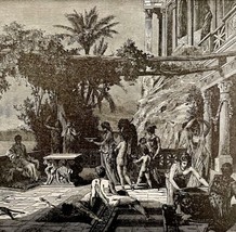 Portico Of Nebuchadnezzar&#39;s Palace 1888 Victorian Religious Art Print DWT4B - $34.99