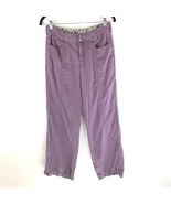 Athleta Womens Pants Tencel Lyocell Wide Leg Pockets Purple Size 4 - £15.36 GBP