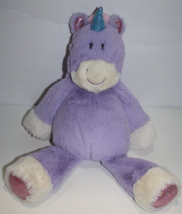 Mary Meyer Purple Pink Plush Unicorn 15&quot; Marshmallow Zoo Stuffed Animal Soft Toy - £12.38 GBP
