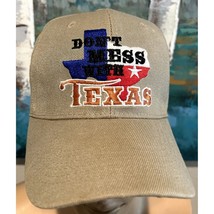 Don’t Mess with Texas baseball cap hat tan adjustable - $7.60