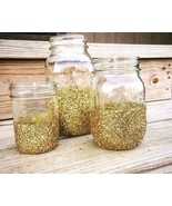 New Arrvial Sparkly Mason Jars Glitter Mason Jar DIY for Wedding Party G... - £15.89 GBP