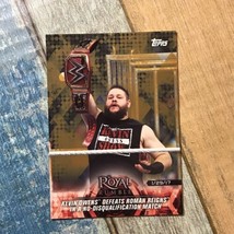 2018 Topps WWE Road to WrestleMania Bronze #12 Kevin Owens Defeats Roman Reigns - £1.57 GBP