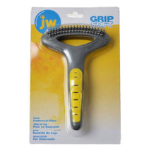 JW Pet Gripsoft Double Row Undercoat Rake - Ideal for Medium and Long-Haired Bre - £11.78 GBP