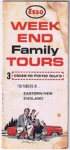 Eastern New England Weekend Family Tours Esso Road Map 1968 - $6.86