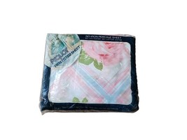 Vintage Springs Pequot rose floral Fitted Bed sheet Cottagecore Twin - $35.59