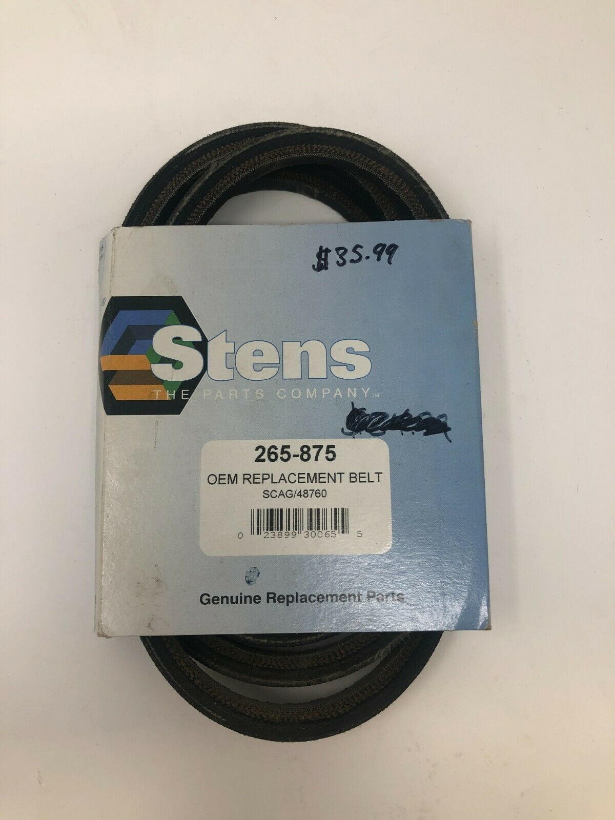 Primary image for Stens OEM Replacement Belt 265-875 (832945475395)