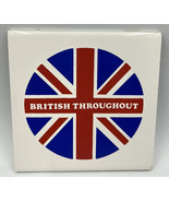 Vintage Art Tile BRITISH THROUGHOUT Trivet 6&quot; Richard’s Group Made in En... - $14.98