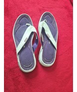 Reebok Purple And White Sports Slip On Slippers For Women Size 6.5(uk) - £25.14 GBP