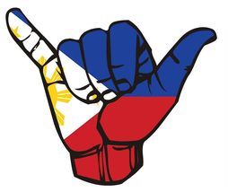 Filipino Hang Loose Flag Vinyl Decal Sticker UV &amp; Water Proof Gift Lapto... - $109.97 MXN