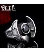 BEIER Sci-Fi / Trendy 316L Stainless Steel Star Wars Tie Fighter Theme Ring - £15.17 GBP