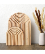 2 Pcs Decorative Wood Cutting Board Wooden Rainbow Decor Boho Kitchen De... - €21,17 EUR