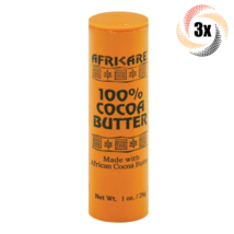 3x Cococare Africare 100% Cocoa Butter Facial Moisturizing Stick | 1oz | - £11.64 GBP