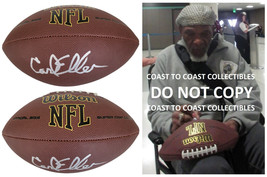 Carl Eller HOF Minnesota Vikings signed NFL football proof COA autographed - $148.49